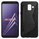 Силиконовый (TPU) чехол Deexe S Line для Samsung Galaxy A6 2018 (A600) - Black. Фото 1 из 6