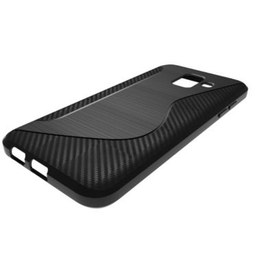 Силиконовый (TPU) чехол Deexe S Line для Samsung Galaxy A6 2018 (A600) - Black