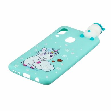 Силіконовий (TPU) чохол UniCase 3D Cartoon Pattern для Samsung Galaxy A40 (А405), Unicorn