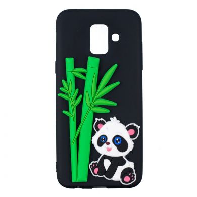 Силиконовый (TPU) чехол UniCase 3D Cartoon Pattern для Samsung Galaxy A6 2018 (A600) - Panda and Bamboo