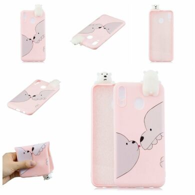 Силіконовий (TPU) чохол UniCase 3D Cartoon Pattern для Samsung Galaxy M20 (M205), Bear