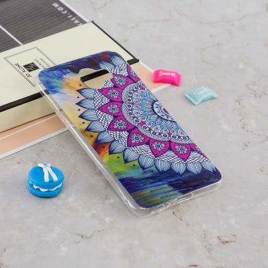 Силиконовый (TPU) Deexe LumiCase для Samsung Galaxy J4 2018 (J400) - Mandala Flower