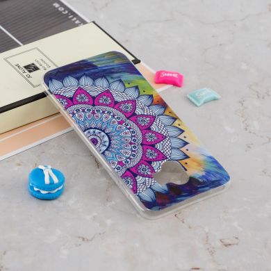 Силиконовый (TPU) Deexe LumiCase для Samsung Galaxy J4 2018 (J400) - Mandala Flower
