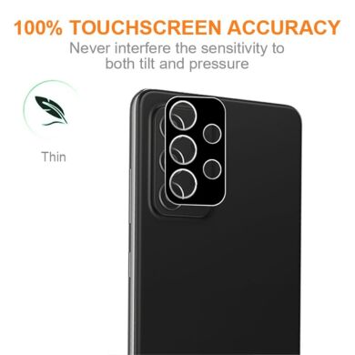 Защитное стекло на камеру AMORUS Black Lens для Samsung Galaxy A52 (A525) / A52s (A528) - Black