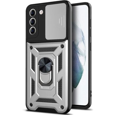 Защитный чехол Deexe Armor Shield для Samsung Galaxy S21 FE (G990) - Silver