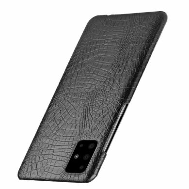 Защитный чехол Deexe Croco Style для Samsung Galaxy A51 (А515) - Black