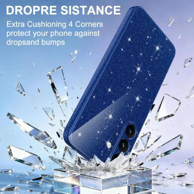 Захисний чохол Deexe Glitter Case with MagSafe для Samsung Galaxy S25 FE (S731) - Black