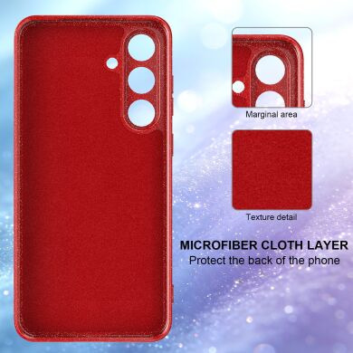 Захисний чохол Deexe Glitter Case with MagSafe для Samsung Galaxy S25 FE (S731) - Black