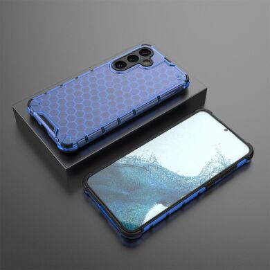 Защитный чехол Deexe Honeycomb Series для Samsung Galaxy S25 (S931) - Blue