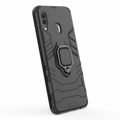 Защитный чехол Deexe Hybrid Case для Samsung Galaxy A30 (A305) / A20 (A205) - Black