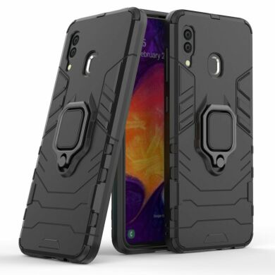 Захисний чохол Deexe Hybrid Case для Samsung Galaxy A30 (A305) / A20 (A205) - Black