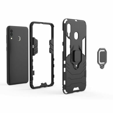 Захисний чохол Deexe Hybrid Case для Samsung Galaxy A30 (A305) / A20 (A205) - Black