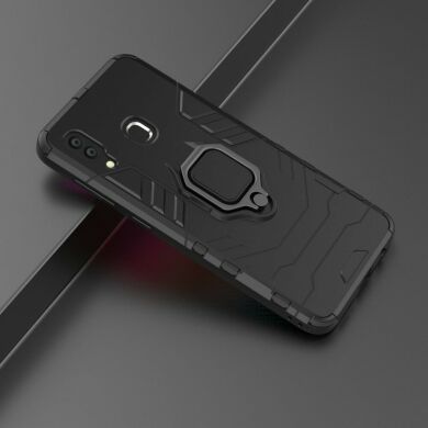 Защитный чехол Deexe Hybrid Case для Samsung Galaxy A30 (A305) / A20 (A205) - Black