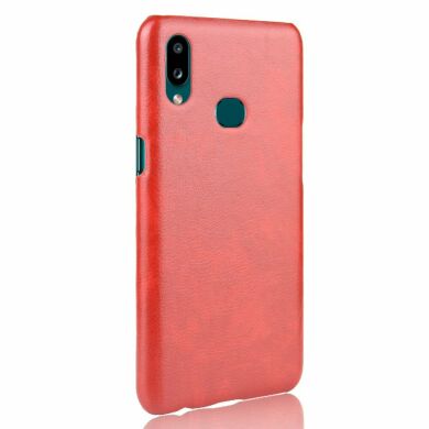 Защитный чехол Deexe Leather Back Cover для Samsung Galaxy A10s (A107) - Red