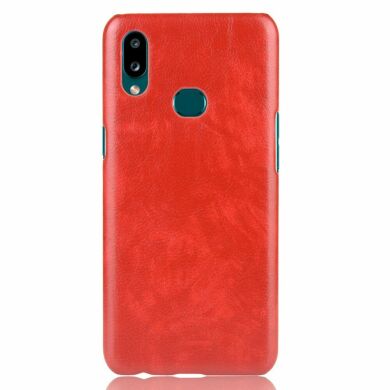 Защитный чехол Deexe Leather Back Cover для Samsung Galaxy A10s (A107) - Red