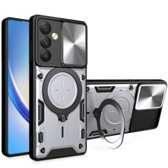 Защитный чехол Deexe Magnetic Space для Samsung Galaxy A34 (A346) - Silver