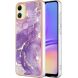 Защитный чехол Deexe Marble Style для Samsung Galaxy A05 (A055) - Purple. Фото 1 из 6