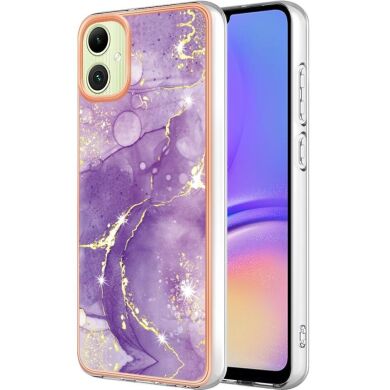 Защитный чехол Deexe Marble Style для Samsung Galaxy A05 (A055) - Purple