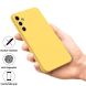 Защитный чехол Deexe Silicone Case для Samsung Galaxy M35 (M356) - Yellow. Фото 3 из 7