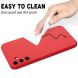 Защитный чехол Deexe Silicone Case для Samsung Galaxy M35 (M356) - Red. Фото 5 из 7