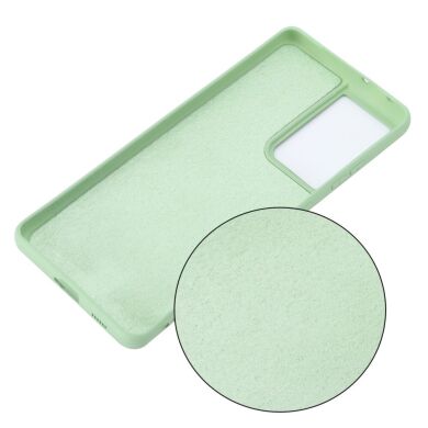 Защитный чехол Deexe Silicone Case для Samsung Galaxy S21 Ultra - Green