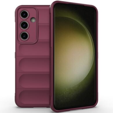 Защитный чехол Deexe Terra Case для Samsung Galaxy S24 FE (S721) - Wine Red