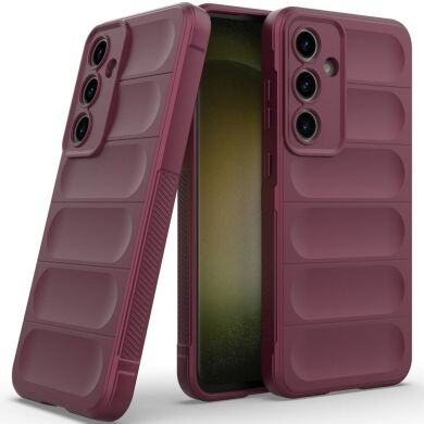 Защитный чехол Deexe Terra Case для Samsung Galaxy S24 FE (S721) - Wine Red