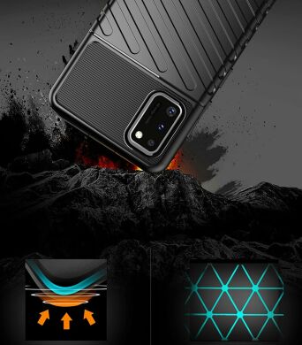 Защитный чехол Deexe Thunder Series для Samsung Galaxy A41 (A415) - Black