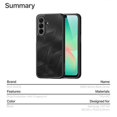 Защитный чехол DUX DUCIS Aimo Series для Samsung Galaxy A27 (A276) - Black