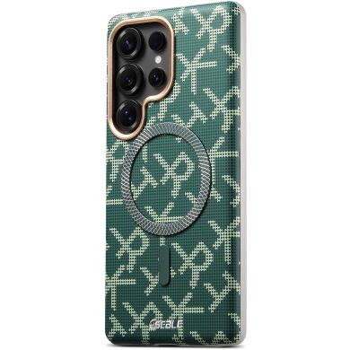Захисний чохол ESEBLE Letter Pattern Magnetic для Samsung Galaxy S26 Ultra (S948) - Green