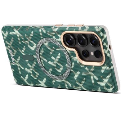 Захисний чохол ESEBLE Letter Pattern Magnetic для Samsung Galaxy S26 Ultra (S948) - Green