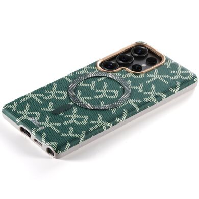 Захисний чохол ESEBLE Letter Pattern Magnetic для Samsung Galaxy S26 Ultra (S948) - Green