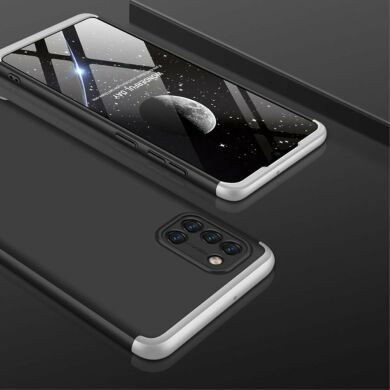 Защитный чехол GKK Double Dip Case для Samsung Galaxy A31 (A315) - Black / Silver