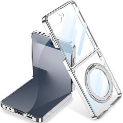 Защитный чехол GKK Elegant MagStand для Samsung Galaxy Flip 7 - Silver