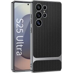 Захисний чохол GKK Woven Pattern для Samsung Galaxy S25 Ultra (S938) - Black