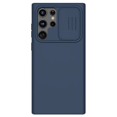 Захисний чохол NILLKIN CamShield Silky Silicone Case для Samsung Galaxy S22 Ultra - Blue