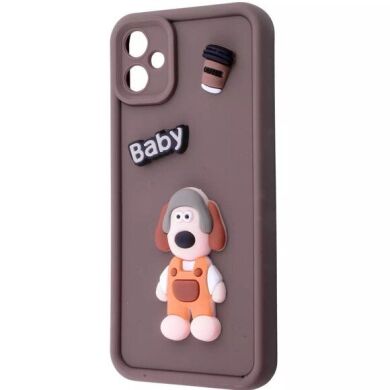 Защитный чехол Pretty Things Case для Samsung Galaxy A06 (A065) - Brown / Baby
