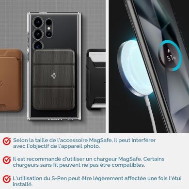 Защитный чехол Spigen Slim Armor (MagFit) для Samsung Galaxy S24 Plus (S926) ACS07195 - Metal Slate