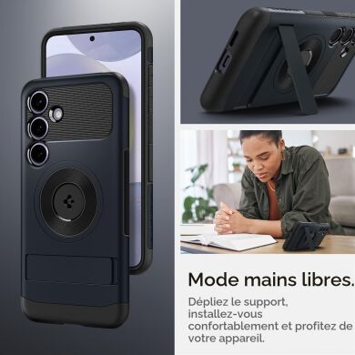 Защитный чехол Spigen Slim Armor (MagFit) для Samsung Galaxy S24 Plus (S926) ACS07195 - Metal Slate