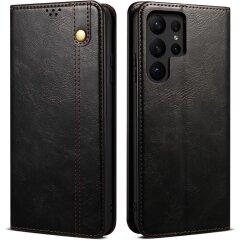 Защитный чехол UniCase Leather Wallet для Samsung Galaxy S25 Ultra (S938) - Black