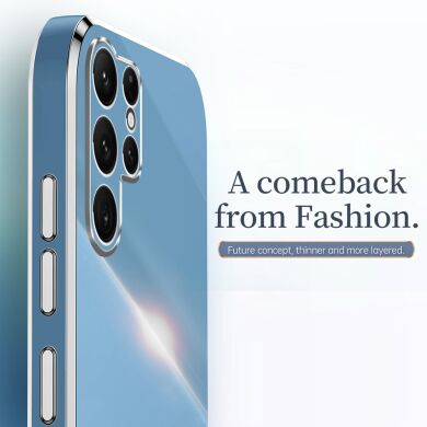 Защитный чехол XINLI Porcelain Design для Samsung Galaxy S26 Ultra (S948) - Cyan