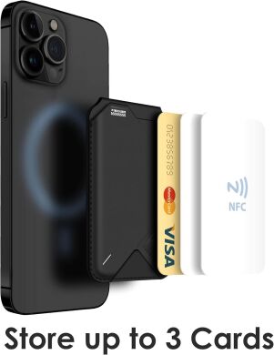 Кардхолдер AULUMU G02 Magnetic Flip Wallet & Stand - Black