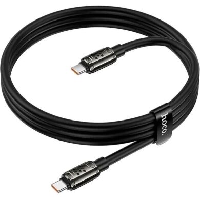 Кабель Hoco U143 Type-C to Type-C (240W, 3A, 1.2m) - Black