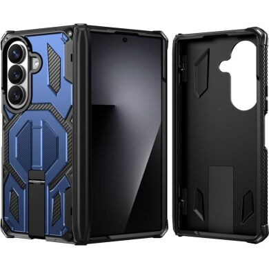 Защитный чехол Deexe Tank Stand для Samsung Galaxy Fold 8 Ultra / Fold 7 - Blue