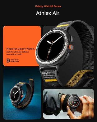 Ремінець Spigen (SGP) Athlex Air для Samsung Galaxy Watch 8 (40/44mm) / 8 Classic (AMP10111) - Black