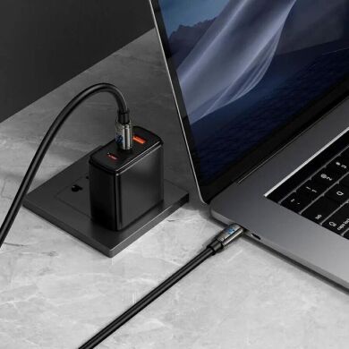 Кабель Hoco U143 Type-C to Type-C (240W, 3A, 1.2m) - Black