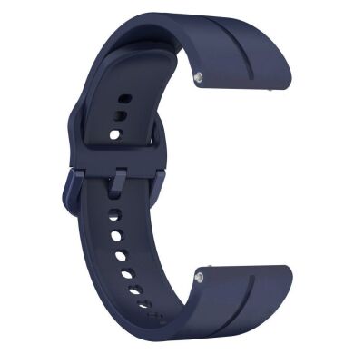 Ремінець Deexe Soft Line для годинників з шириною кріплення 22мм - Navy Blue