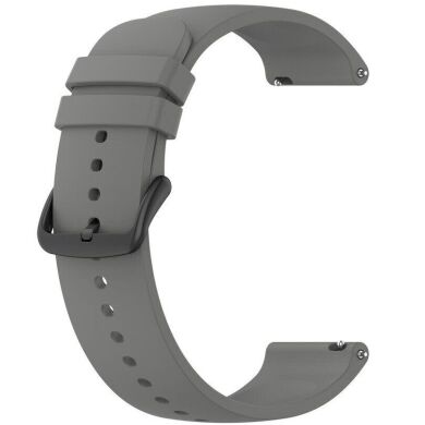 Ремінець Deexe Silicone Band для годинників з шириною кріплення 20мм - Dark Grey