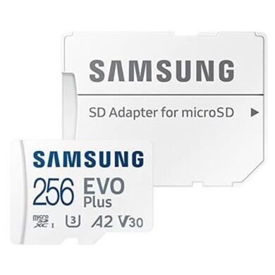 Карта пам’яті MicroSDXC Samsung 256GB EVO Plus C10 UHS-I + адаптер (MB-MC256KA/EU)