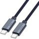 Кабель Hoco U134 Primero 240W Type-C to Type-C (5A, 1.8m) - Blue. Фото 2 из 6